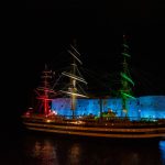 Nave Amerigo Vespucci attraccata a Taranto durante il Tour Mediterraneo Vespucci