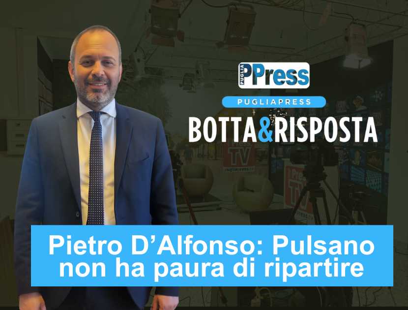 Pietro D'Alfonso sindaco Pulsano intervistato a Botta e Risposta