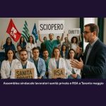 Assemblea sindacale lavoratori sanità privata e RSA a Taranto maggio 2025
