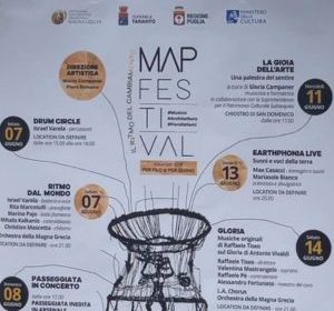 Presentazione del Map Festival Taranto sulla terrazza del Duomo di San Cataldo