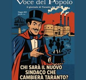 Distribuzione dell’edizione de La Voce del Popolo a Taranto, maggio 2025