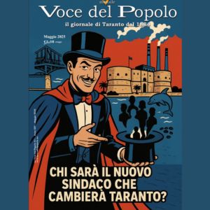 Distribuzione dell’edizione de La Voce del Popolo a Taranto, maggio 2025