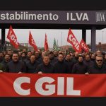 Sciopero ex ILVA a Taranto con partecipazione della CGIL e lavoratori dell’indotto