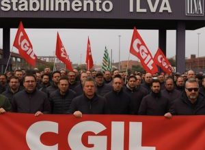 Sciopero ex ILVA a Taranto con partecipazione della CGIL e lavoratori dell’indotto