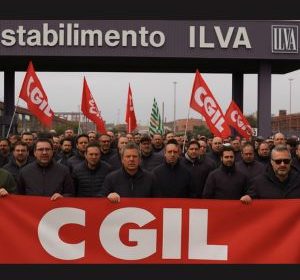Sciopero ex ILVA a Taranto con partecipazione della CGIL e lavoratori dell’indotto