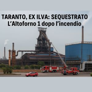 Sequestro altoforno ex Ilva Taranto dopo incendio del 7 maggio