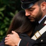 auto dei Carabinieri a Marina di Ginosa durante un arresto per maltrattamenti in famiglia