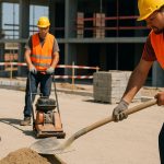 Operai edili al lavoro sotto il sole a Taranto, soggetti all’ordinanza anti-calore