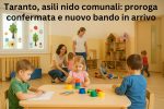 Proroga del servizio negli asili nido comunali di Taranto 2025-2026