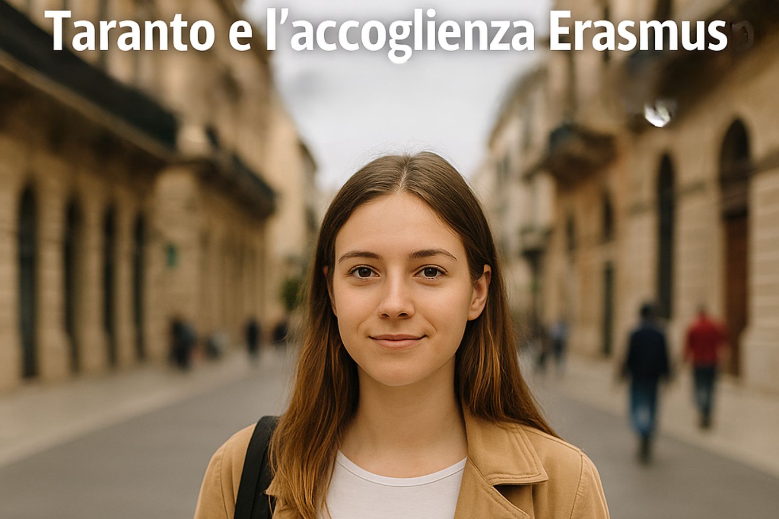giovane Erasmus durante il tirocinio a Taranto come esempio di accoglienza Erasmus a Taranto