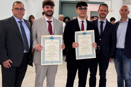 Cerimonia laurea P-Tech Taranto con studenti in Ingegneria Informatica