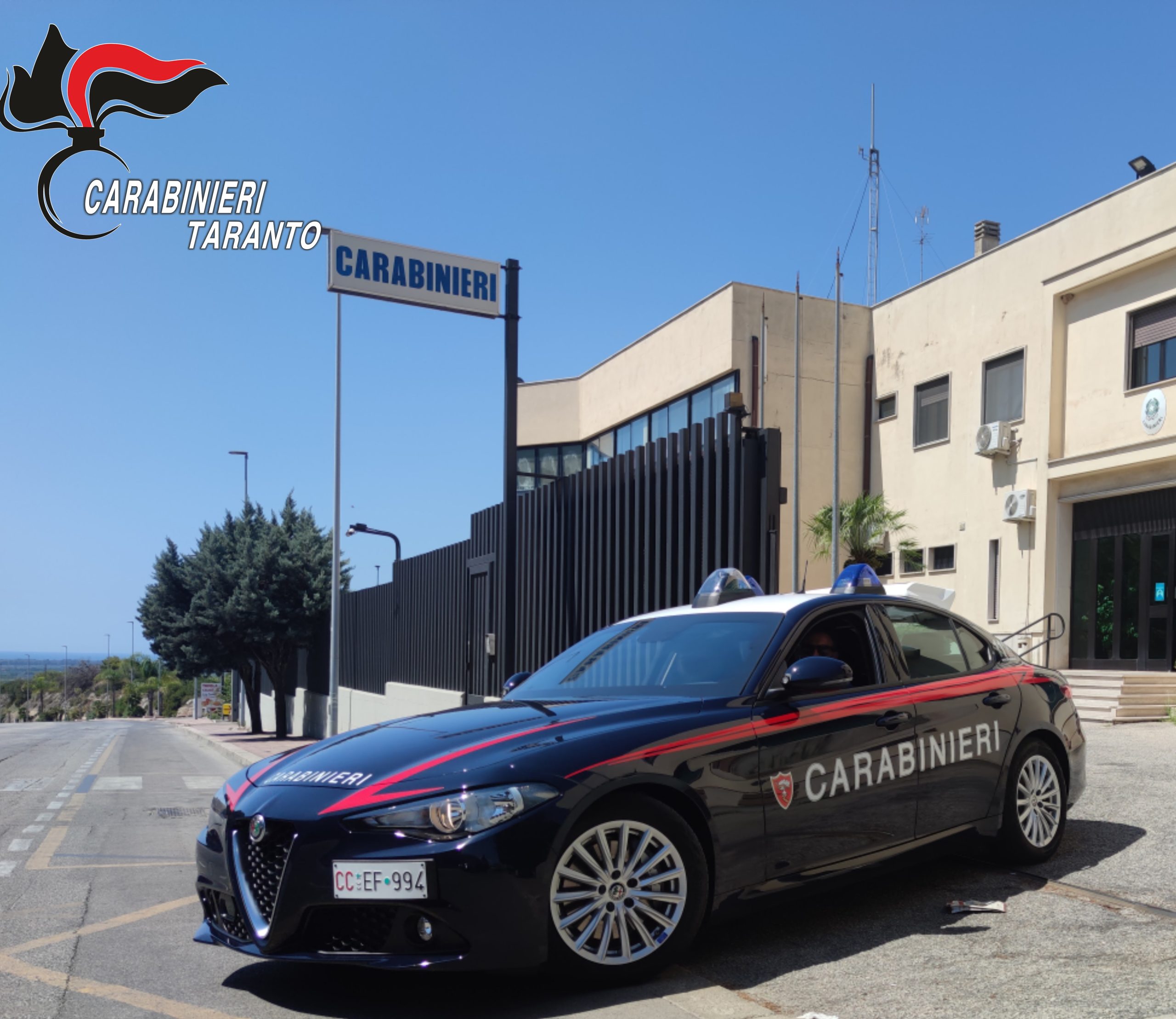 Carabinieri intervengono per tentata rapina a Massafra su ambulanza del 118