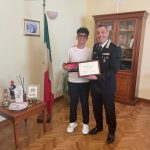 Tesina di terza media all’Arma dei Carabinieri presentata da uno studente di Palagiano