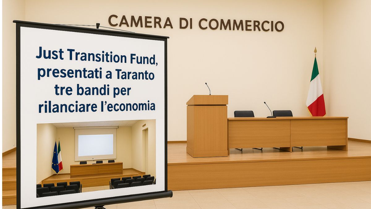 Presentazione bandi Just Transition Fund alla Camera di Commercio di Taranto