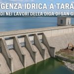 Una foto della Diga di San Giuliano o delle operazioni di manutenzione in corso.
