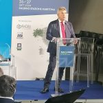 veduta dello stabilimento ex Ilva durante la transizione ecologica a Taranto