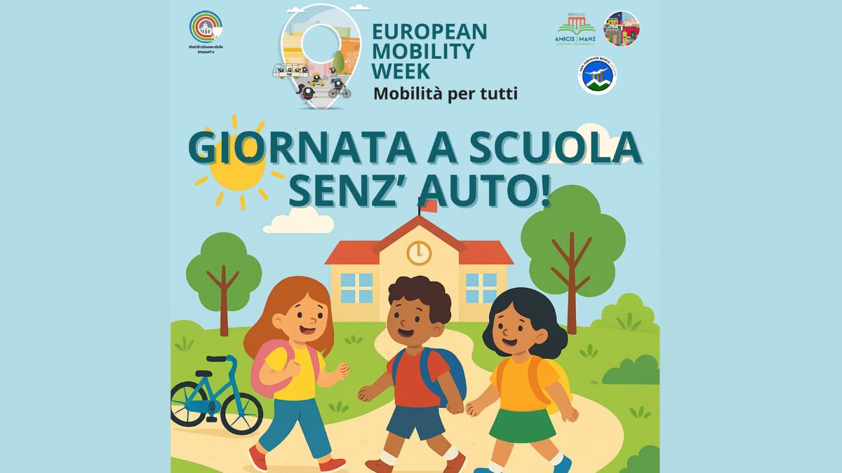 Bambini e famiglie partecipano alla Giornata a scuola senz’auto a Massafra