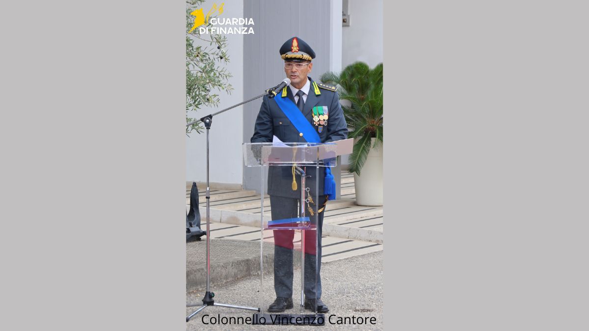 Colonnello Vincenzo Cantore Guardia di Finanza Taranto