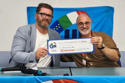 UIL Taranto consegna contributo a Emergency per Gaza