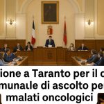 Mozione a Taranto per centro comunale di ascolto per malati oncologici