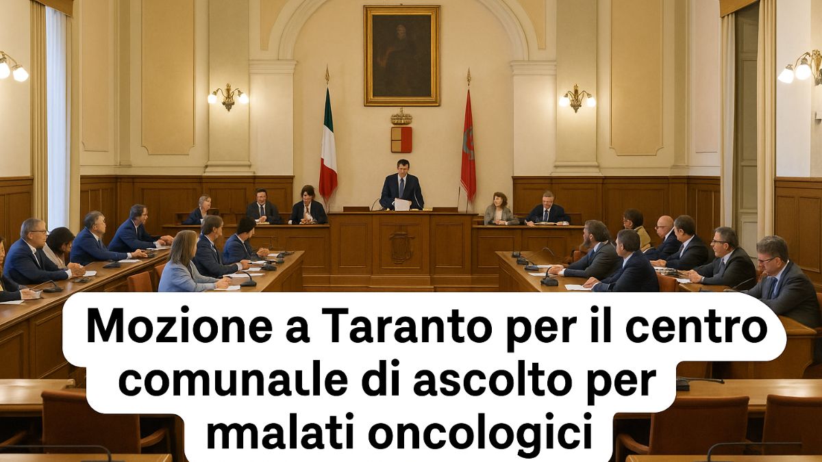 Mozione a Taranto per centro comunale di ascolto per malati oncologici