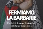 Volontari e aiuti Gaza presidio CGIL Taranto