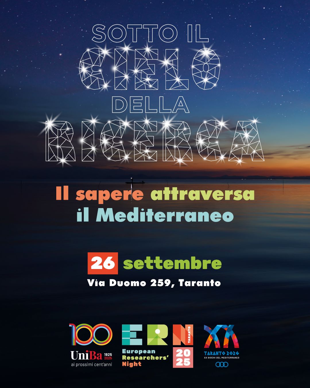 Notte dei Ricercatori Taranto 2025 – sapere attraversa il Mediterraneo