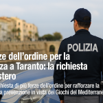 forze dell’ordine impegnate per la sicurezza a Taranto