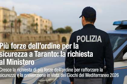 forze dell’ordine impegnate per la sicurezza a Taranto