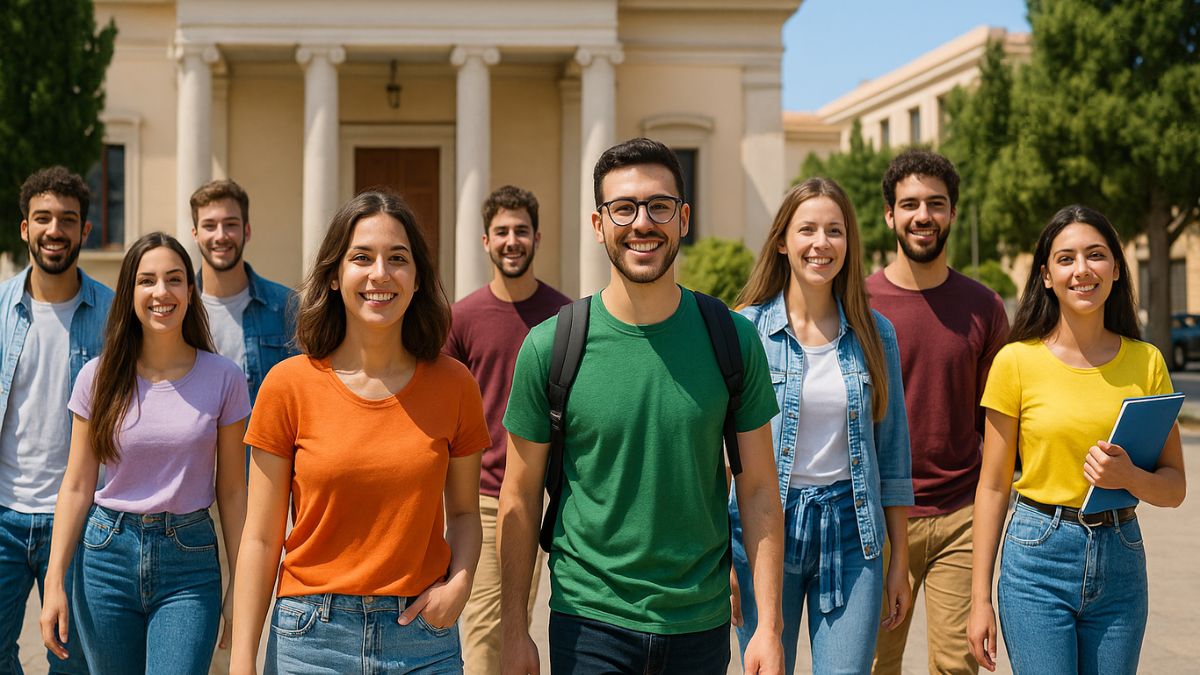 Giovani protagonisti del Progetto ERATO a Taranto durante la passeggiata partecipata