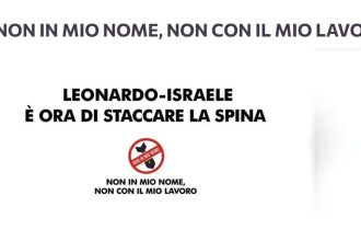 Lavoratori Leonardo Grottaglie in mobilitazione per lo stop vendita armi a Israele