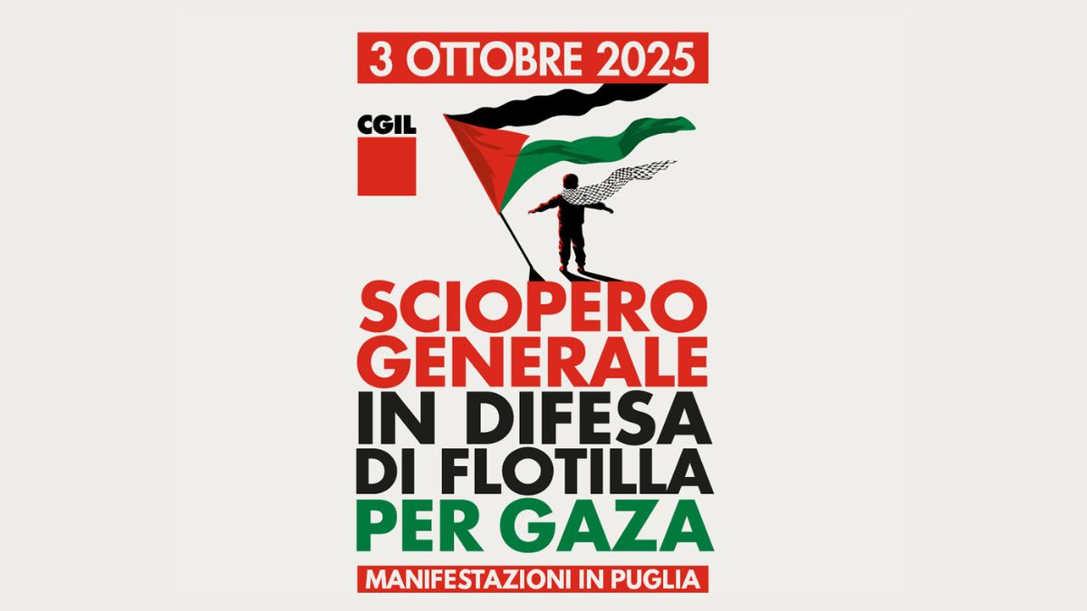 Manifestazione per Gaza a Taranto con corteo e sciopero in difesa del popolo palestinese