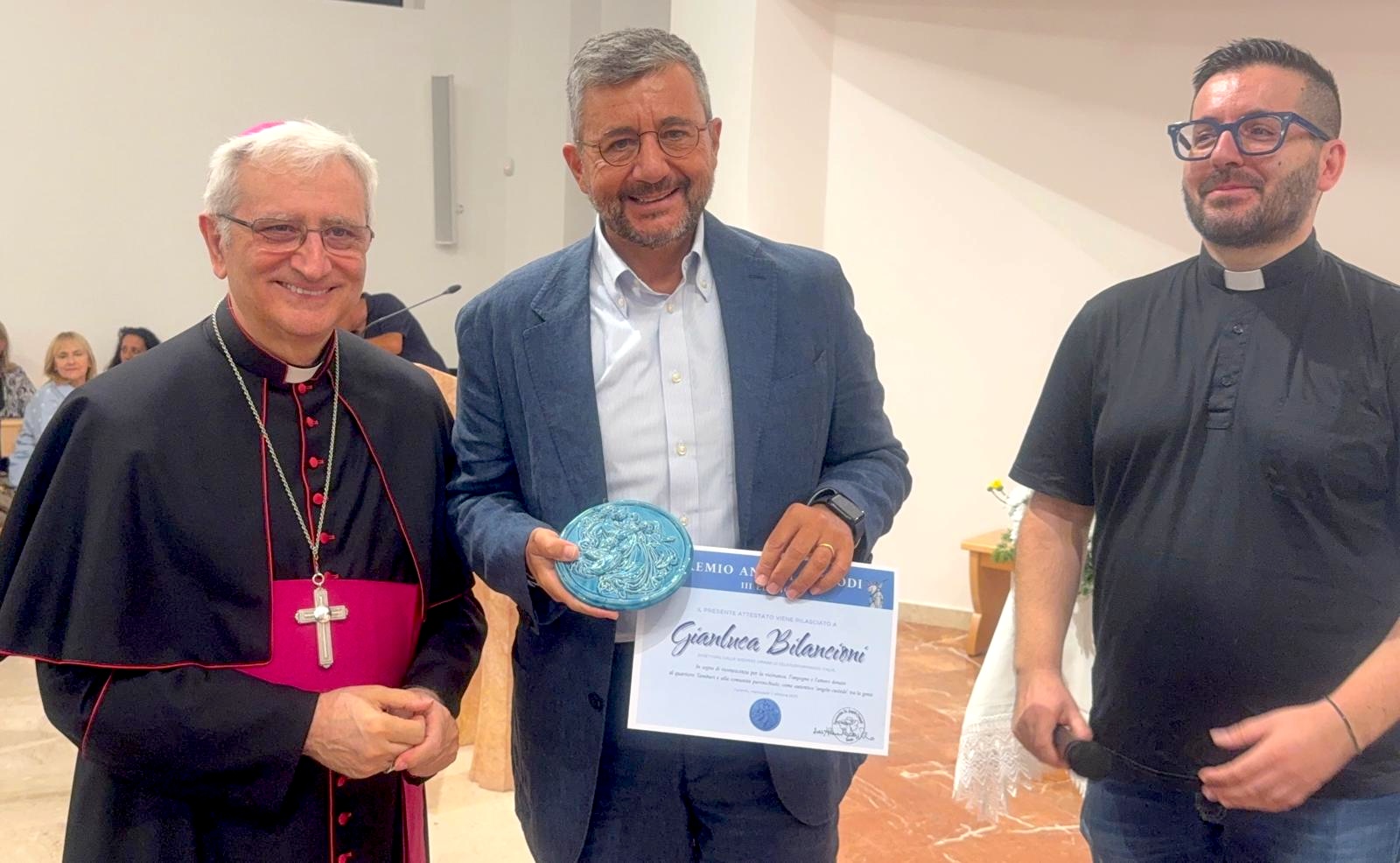 Premiazione del Premio Angeli Custodi a Taranto con borse di studio per la scuola Galilei.