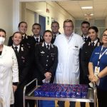 donazione console reparto pediatrico Taranto da parte degli allievi Carabinieri