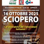 sciopero ex Ilva Taranto con corteo verso il Comune