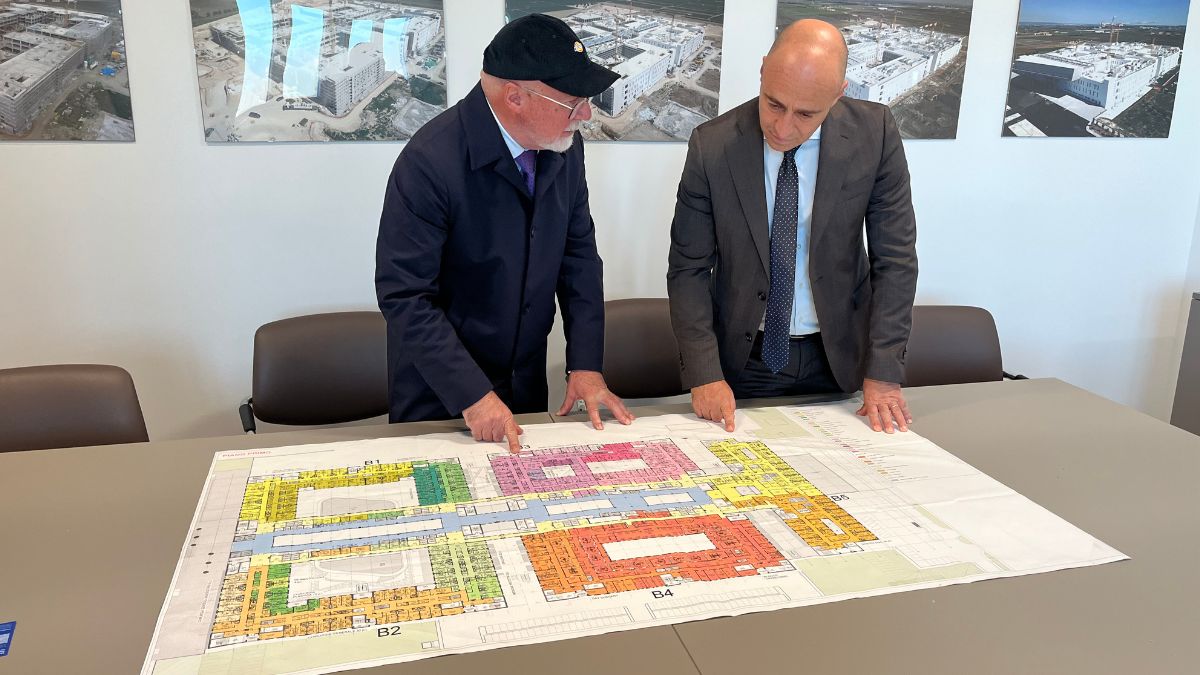 sopralluogo istituzionale al cantiere del nuovo Ospedale San Cataldo