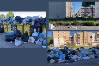 Accumulo di rifiuti nel quartiere Paolo VI invaso dai rifiuti a Taranto