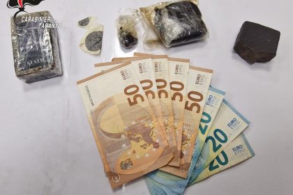 Carabinieri Montemesola droga nella felpa arresto 25enne