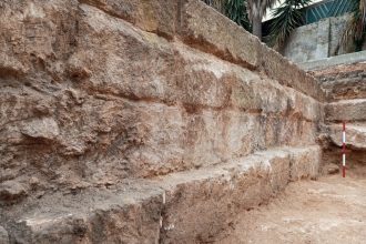 rinvenimento mura messapiche Manduria durante scavi stazione FSE