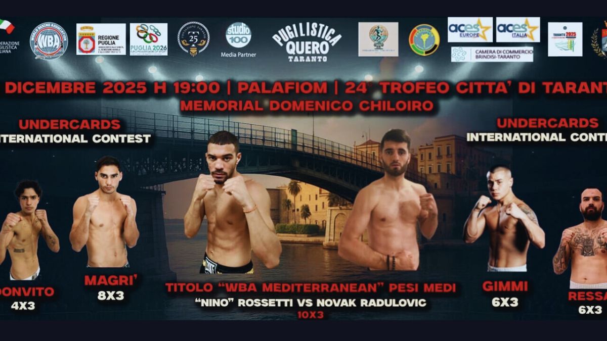 eventi sportivi a Taranto trofeo città di Taranto boxe