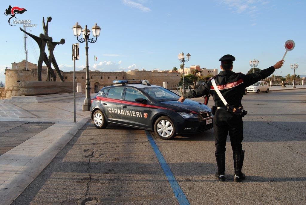 controlli Alto Impatto a Taranto durante verifiche dei Carabinieri