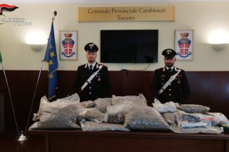 sequestro in deposito di droga a Ginosa durante operazione dei Carabinieri