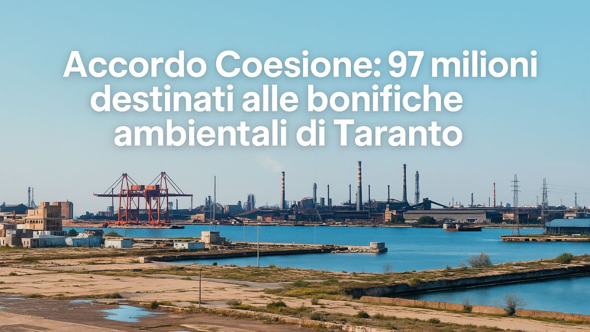 lavori di bonifica ambientale nell’ambito dell’Accordo Coesione Taranto