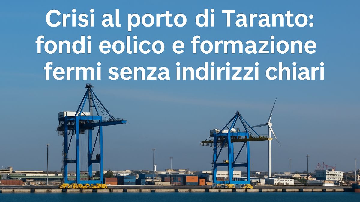 porto di Taranto eolico offshore e formazione bloccati
