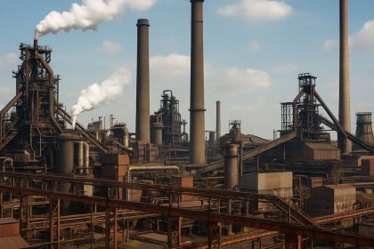 stabilimenti ex Ilva durante la fase di confronto sul piano industriale