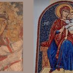 Affresco della Madonna di Crispiano nella chiesa rupestre di Santa Maria