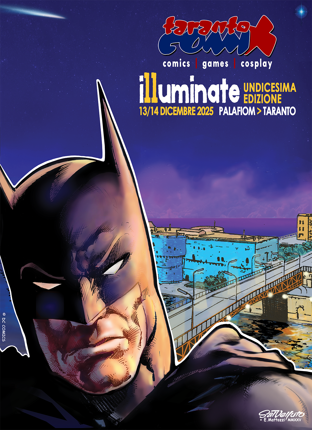 Taranto Comix 2025 al Palafiom durante l’edizione I11uminate