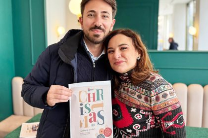 Allestimento del Christmas Hub Taranto in Piazza Carmine durante le iniziative natalizie