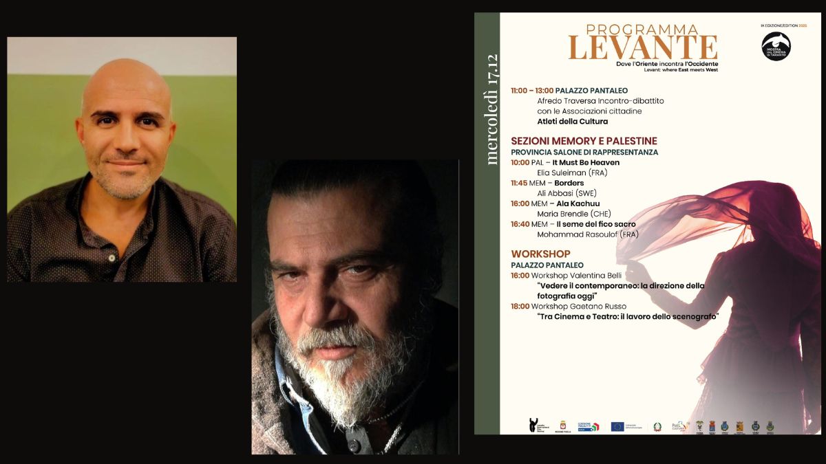 Mostra del Cinema di Taranto a Palazzo Pantaleo durante una proiezione