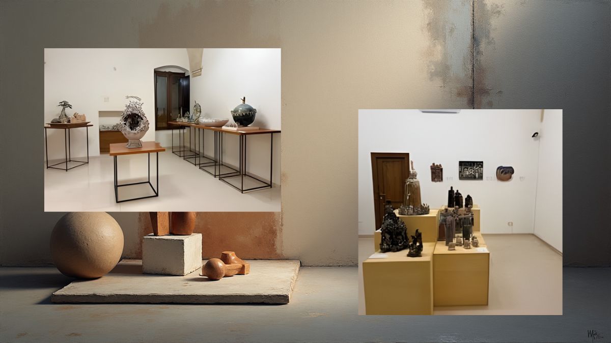 Presepi in ceramica a Grottaglie esposti nel museo permanente di Palazzo De Felice